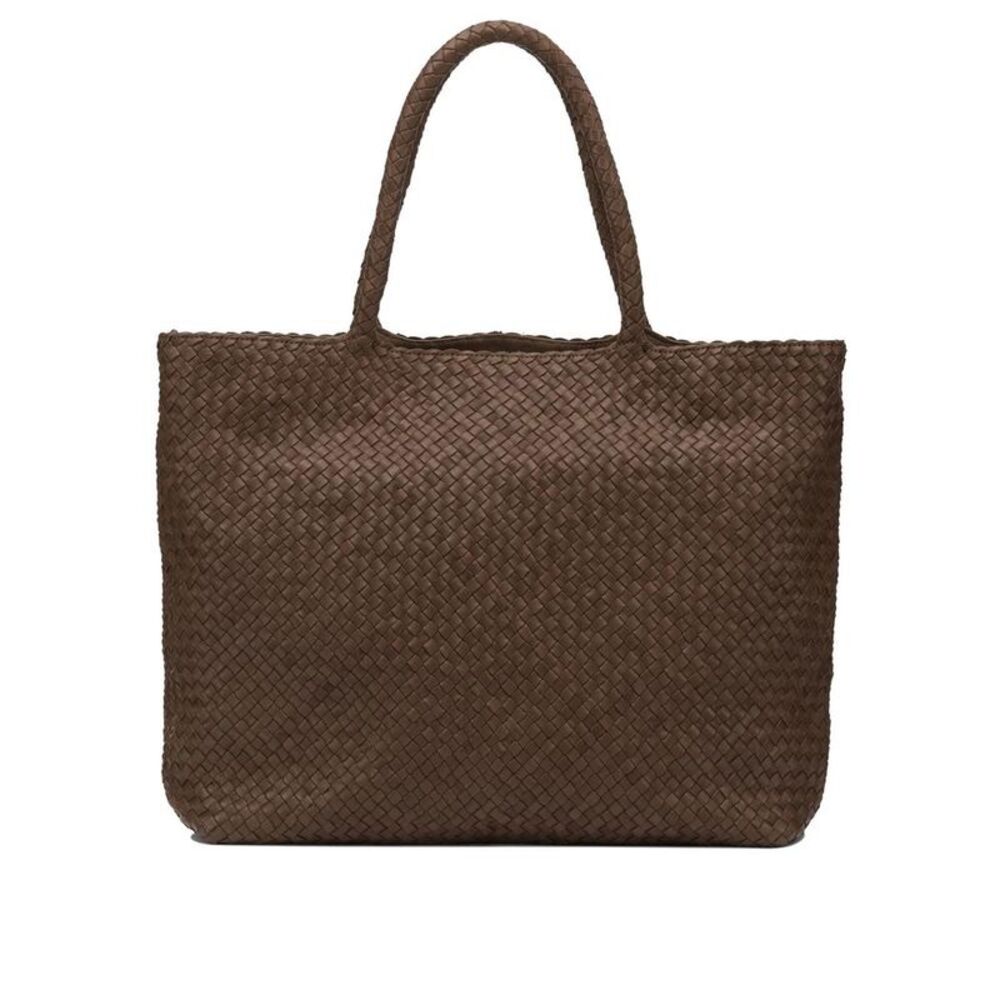 OFFICINE CREATIVE Woven Leather Shoulder Bag Women BROWN Shoulder Bags